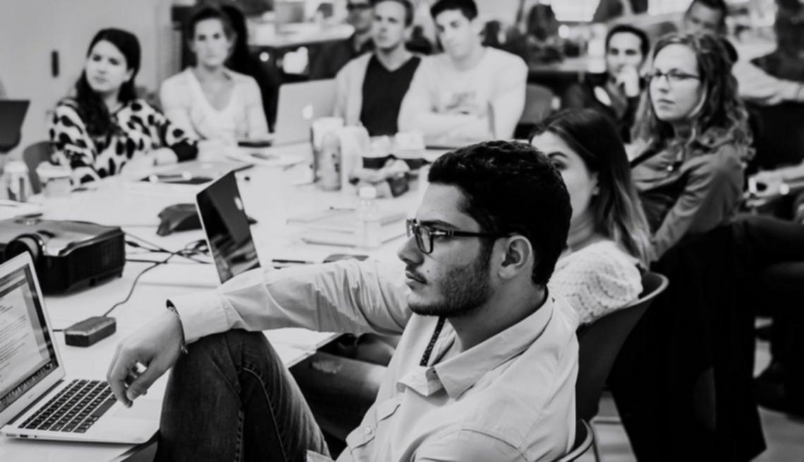 Seminarium o automatyzacji sprzedaży - uczestnicy przy pracy